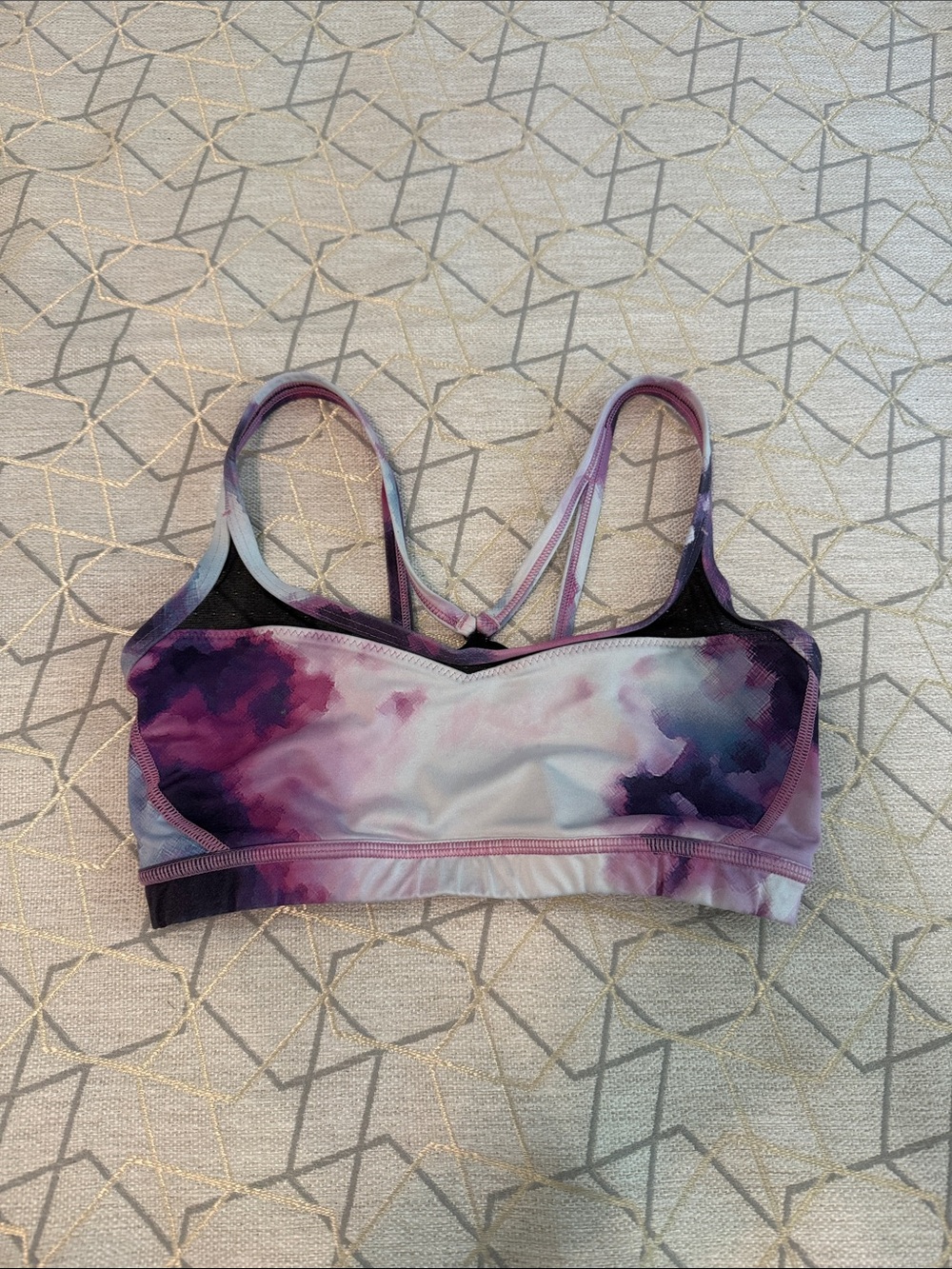 lululemon athletica Purple Tie-Dye Strappy Sports Bra